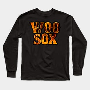 Woo Sox (Fire Design) Long Sleeve T-Shirt